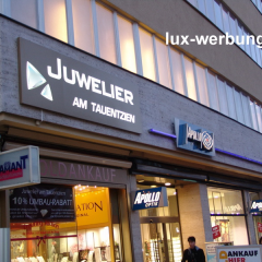 juvelier leuchtkasten leuchtschild außenwerbung leuchtreklame gravurkasten berlin