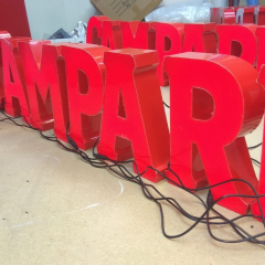 Leuchtreklame Lichtreklame Leuchtwerbung Außenwerbung Leuchtbuchstaben Reliefbuchstaben
Profilbuchstaben 3D LED Einzelbuchstaben LED Dioden Fassadenwerbung Werbetechnik Berlin LED Beleuchtung Metallbuchstaben Plexibuchstaben Acrylbuchstaben Werbeanlagen Werbeträger  Gravurkasten Dibondkasten dekupierte Buchstaben Leuchtkasten Acrylbuchstaben