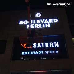 Leuchtreklame Lichtreklame Leuchtwerbung Außenwerbung Leuchtbuchstaben Reliefbuchstaben
Profilbuchstaben 3D LED Einzelbuchstaben LED Dioden Fassadenwerbung Werbetechnik Berlin LED Beleuchtung Metallbuchstaben Plexibuchstaben Acrylbuchstaben Werbeanlagen Werbeträger  Gravurkasten Dibondkasten dekupierte Buchstaben Leuchtkasten Acrylbuchstaben