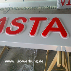 leuchtschild PASTA für imbiss restaurant leuchtkasten leuchtwerbung außenreklame