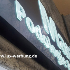 mani gravurkasten mit dekupierte buchstaben lichtreklame lakierte leuchtkasten leuchtwerbung leuchtschild berlin schöneberg