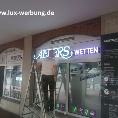85-Leuchtbuchstabe,1-Profilbuchstabe-Leuchtreklame-3%-Leuchtwerbung Acrylbuchstaben Metallbuchstabe, Wandbuchstaben beleuchtete Schriftzug Außenwerbung Leuchtkasten Gravurkasten Dekupierte Buchstaben berlin94